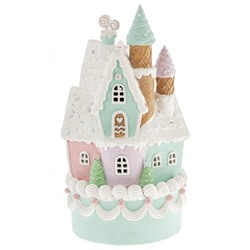 GAEM Фигурка декоративная с подсветкой "Домик-торт" (2хAA н/п), L18 W18 H35 см
