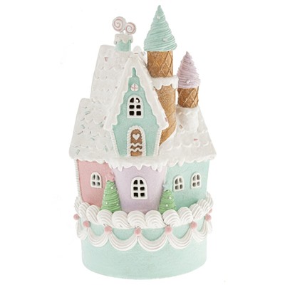 GAEM Фигурка декоративная с подсветкой "Домик-торт" (2хAA н/п), L18 W18 H35 см