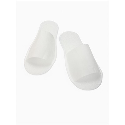 Тапочки одноразовые, антикризисные, подошва 4 мм, белые, 42 р.