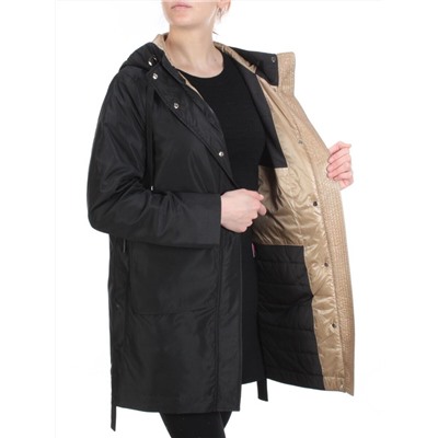 2192 BLACK Куртка демисезонная женская Parten (50 гр. синтепон)