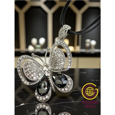 Кулон на кожаном шнурке "Женская грация" Арт КШ2130/20