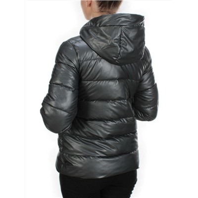 8063 DARK GRAY Куртка демисезонная женская (130 гр. синтепон)