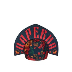 Шапка банная "Кокошник "Хохлома" с принтом, войлок синтетический