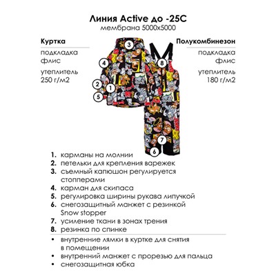 Комплект зимний для мальчика: куртка, брюки