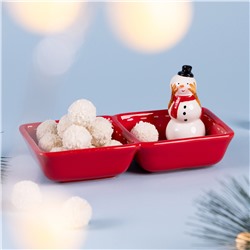 МЕНАЖНИЦА 2 СЕКЦИИ КОЛЛЕКЦИЯ "CHRISTMAS GIFT" 22*11*10,5 СМ