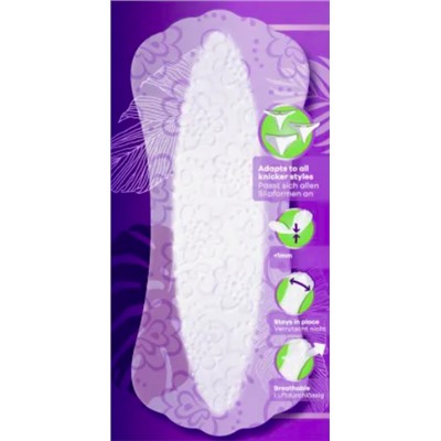 always Slipeinlage Flexistyle Slim Fresh BigPack 74 St, Прокладки Ежедневные тонкие Flexistyle с ароматом свежести 74 штуки, 2 упаковки (148 штук)