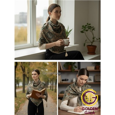 Косынка теплая на флисовой подкладке Арт 9076/26