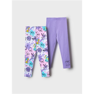 Леггинсы для девочки, 2 пары в комплекте