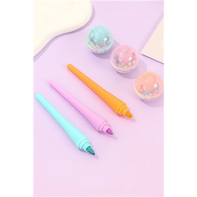 Набор маркеров текстовыделителей "Lollypop", 6 шт, mix, шоу-бокс 12 шт.