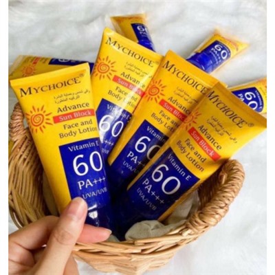 Солнцезащитный лосьон для тела PA60+++ Mychoice 150 гр