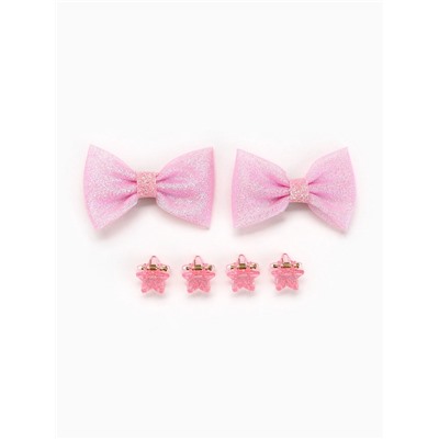 Бант для волос 2 шт., крабики «Милота»