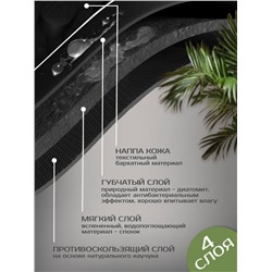 Диатомитовый коврик для ванной 80*50 луна (3293)