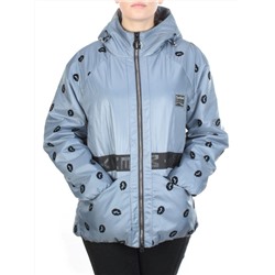 ZW-2166-C LT. BLUE Куртка демисезонная женская BLACK LEOPARD (100 гр.синтепона)