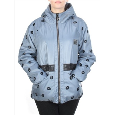 ZW-2166-C LT. BLUE Куртка демисезонная женская BLACK LEOPARD (100 гр.синтепона)