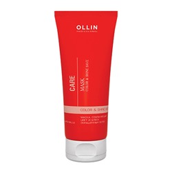 Ollin Маска цвет и блеск окрашенных волос / Care Color And Shine Save Mask, 200 мл
