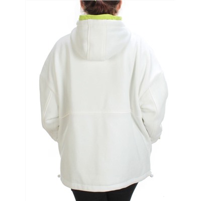 2561 WHITE/YELLOW Худи женское (50 гр. синтепон)