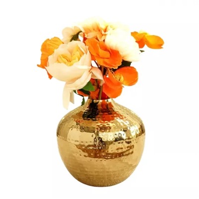 Металлическая ваза для цветов, Metal Flower Vase (Golden, Small), произв. Behoma