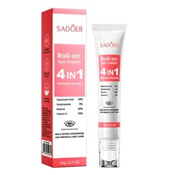 Роликовый крем вокруг глаз 4 В 1 SADOER