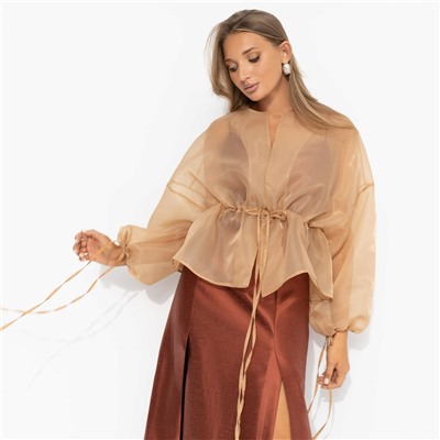 Жакет полупрозрачный, Вершина восхищения (песочный)