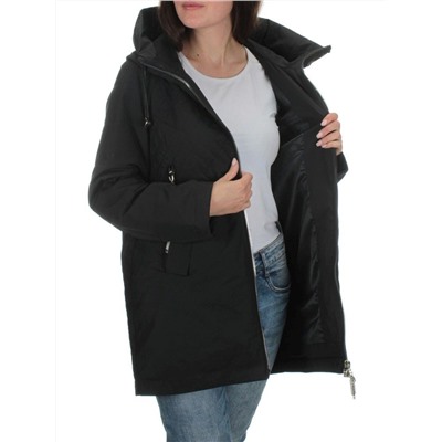 23-115 BLACK Куртка демисезонная женская (100 гр. синтепон)