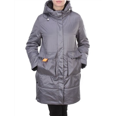 8188 GRAY Пальто демисезонное женское Cloud Lag Cat (100 гр. синтепон)