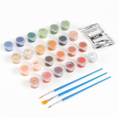 Картина по номерам на новый год на холсте с подрамником «Сказочное волшебство», 40×50 см