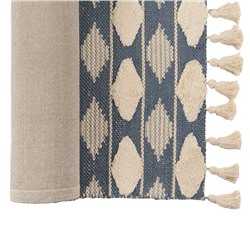 Ковер из хлопка синего цвета Argyle из коллекции Ethnic, 160х230 см