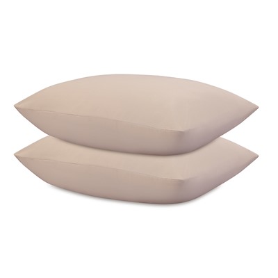 Комплект постельного белья из премиального сатина бежевого цвета из коллекции Essential, 150х200 см