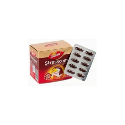 Уценка СТРЕССКОМ ДАБУР (STRESSCOM DABUR),ПРИ НЕРВНЫХ РАССТРОЙСТВАХ, СТРЕССАХ, 120 КАПСУЛ