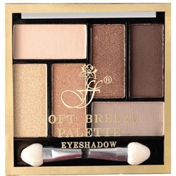 FFLEUR Тени для век 6-ти цв SOFT BREEZE PALETTE №2