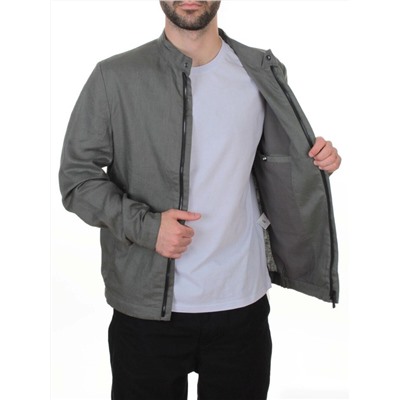 5886 GREY/GREEN Ветровка мужская DSG DONG (100% лён)