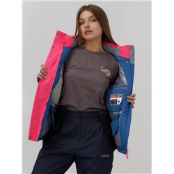 Горнолыжный костюм женский зимний УЦЕНКА розового цвета 02812R