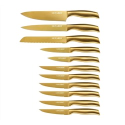 195-002 Набор ножей 11пр. на подставке в под.уп.(х6)