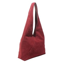 Сумка женская натуральная замша ADEL-287-405 (отделка ИСК/КОЖА),  1отд. бордо 266024