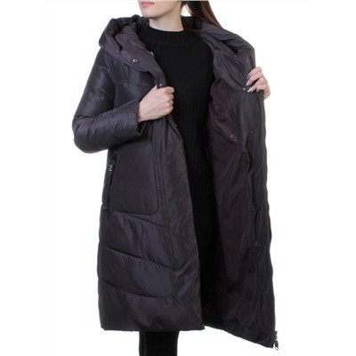 8033 DK. VIOLET Пальто женское зимнее (био-пух)