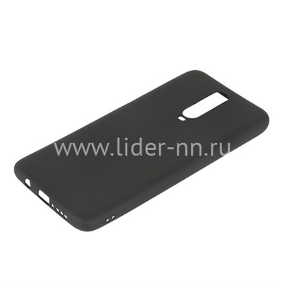 Задняя панель для Xiaomi  Redmi K30 Силикон матовый (черная)