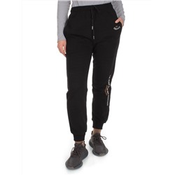 Q-03 BLACK Брюки спортивные женские (85% хлопок, 15% полиэстер)