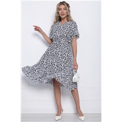 Платье Кристи (черно-белое) П10831