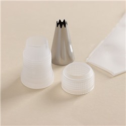 Набор кондитерский Доляна, 11 предметов: 10 насадок, мешок, МИКС