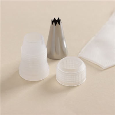 Набор кондитерский Доляна, 11 предметов: 10 насадок, мешок, МИКС