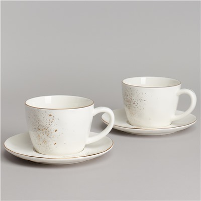 ЧАЙНЫЙ НАБОР BRONCO "GOLD" НА 2 ПЕР. 4 ПР. 350 МЛ