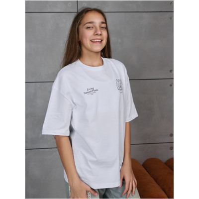 Футболка "Планета" Белый Девочка