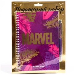 Ежедневник Marvel А5, на гребне, 60 листов и ручка, Мстители