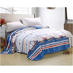 Декоративная подушка из велсофта Кораблики