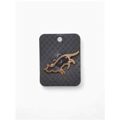 Брошь «Кошечка», цвет матовое золото