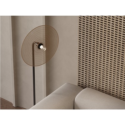 Торшер Vinger, 143 см, бежевый