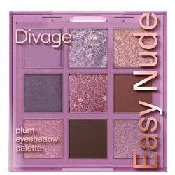 Divage Палетка Теней для век Easy Nude PLUM 9гр