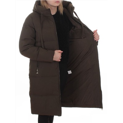 235 DK. GREEN Пальто зимнее женское (200 гр. холлофайбер)