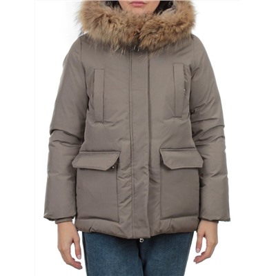 7368 GRAY/GREEN Куртка зимняя женская (200 гр. холлофайбер)