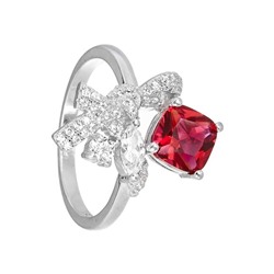 Кольцо 'Ленточка' с фианитами ТГКС.797Ф3
